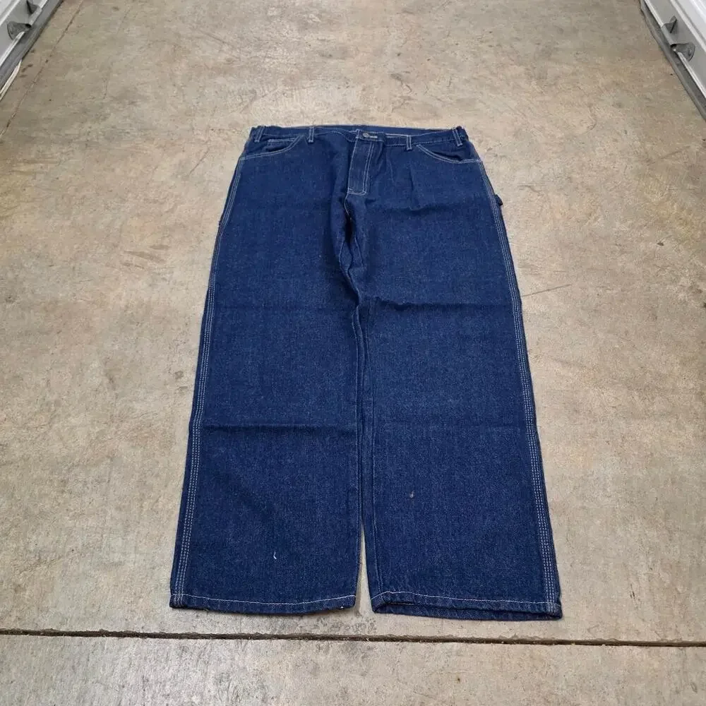 Baggy Y2K Dark Wash Denim Dickies Jeans (38x30)